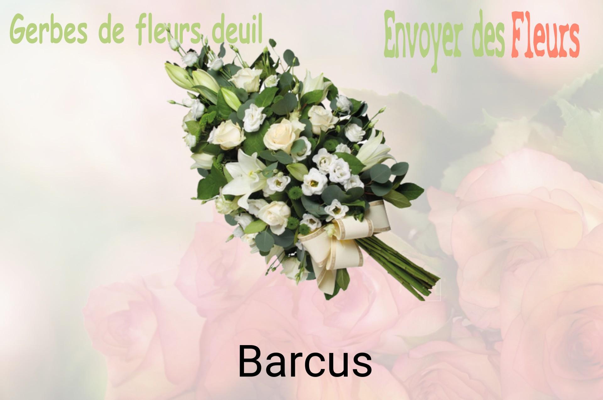 Gerbe de fleurs de deuil livrée à Barcus